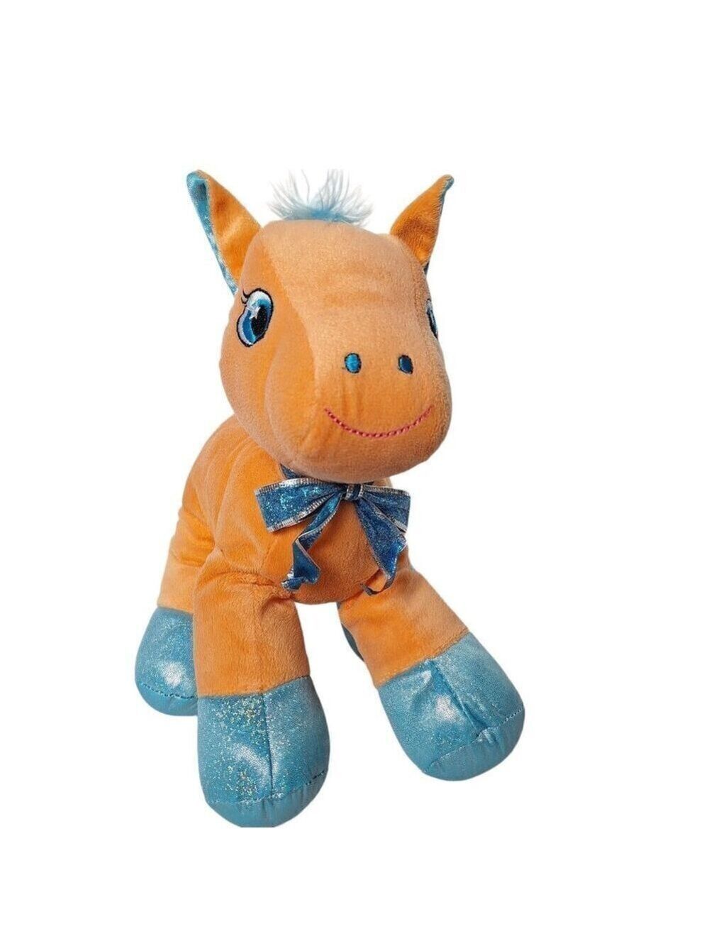 Hugfun Horse Pony Plush Stuffed Animal Orange 12 Inch